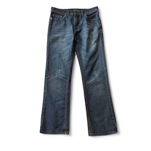 Carbon Boot Men's Relaxed Straight Leg Blue Denim Jeans Size 30×32 - Picture 1 of 9